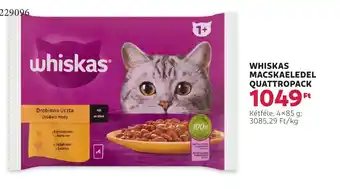 Rossmann Whiskas macskaeledel quattropack ajánlat