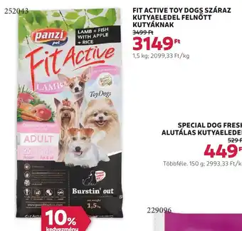 Rossmann Fit active toy dogs száraz kutyaeledel felnőtt ajánlat