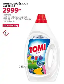 Rossmann Tomi mosógél vagy kapszula ajánlat