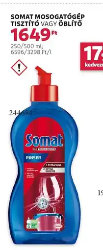 Rossmann Somat mosogatógép tisztító vagy öblítő ajánlat