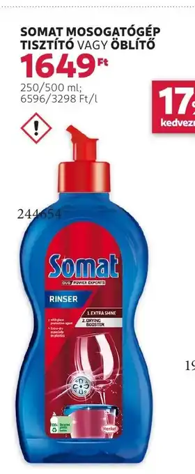 Rossmann Somat mosogatógép tisztító vagy öblítő ajánlat