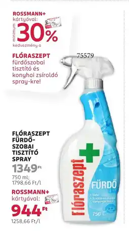 Rossmann Flóraszept fürdő- szobai tisztító ajánlat