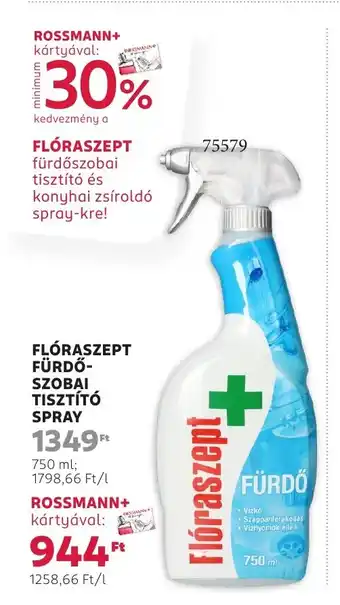 Rossmann Flóraszept fürdő- szobai tisztító ajánlat