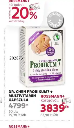 Rossmann Dr. Chen probikum7 + multivitamin ajánlat