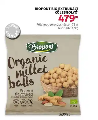 Rossmann Biopont bio extrudált kölesgolyó ajánlat