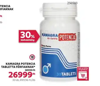 Rossmann Kamagra potencia tabletta férfiaknak ajánlat