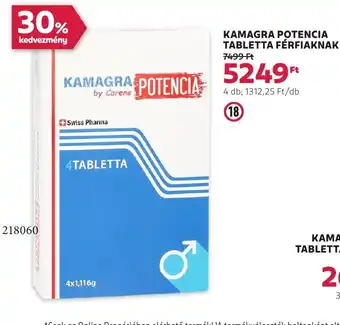 Rossmann Kamagra potencia tabletta férfiaknak ajánlat