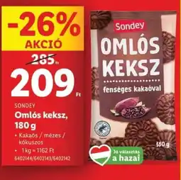 Lidl Sondey omlós keksz ajánlat