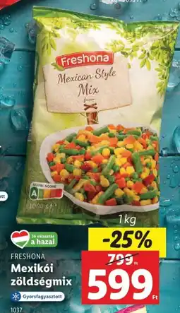 Lidl Freshona mexikóI zöldségmix ajánlat