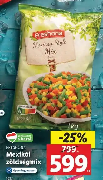 Lidl Freshona mexikóI zöldségmix ajánlat