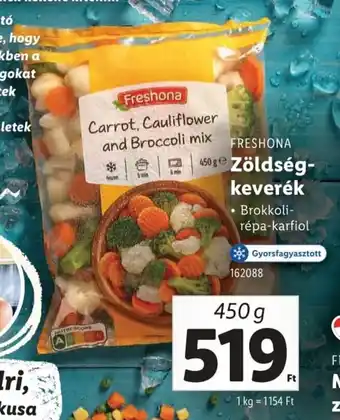 Lidl Freshona zöldségkeverék ajánlat