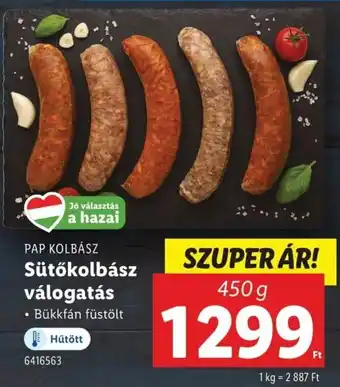 Lidl Pap kolbász sütőkolbász válogatás ajánlat