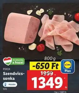 Lidl Ρικοκ szendvics- sonka ajánlat