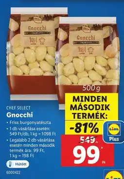 Lidl Chef select gnocchi ajánlat