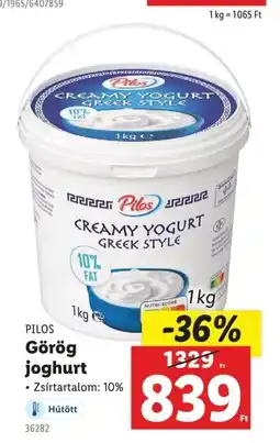 Lidl Pilos görög joghurt ajánlat