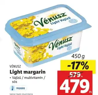 Lidl Vénusz light margarin ajánlat