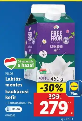 Lidl Pilos laktóz- mentes kaukázusi kefir ajánlat