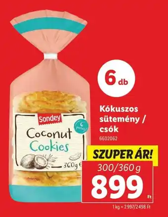 Lidl Kókuszos sütemény / csók ajánlat