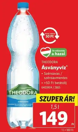 Lidl Theodora ásványvíz ajánlat