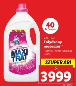 Lidl Maxitrat folyékony mosószer ajánlat