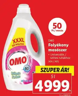 Lidl Omo folyékony mosószer ajánlat