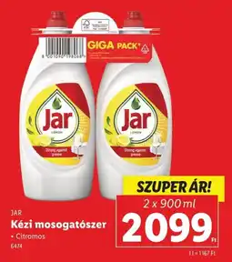 Lidl Jar kézi mosogatószer ajánlat