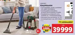 Lidl Parkside kárpittisztító ajánlat