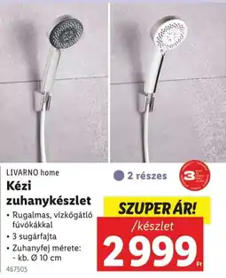 Lidl Livarno home kézi zuhanykészlet ajánlat