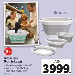 Lidl Livarno home ruháskosár ajánlat