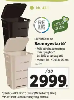 Lidl Livarno home szennyestartó ajánlat