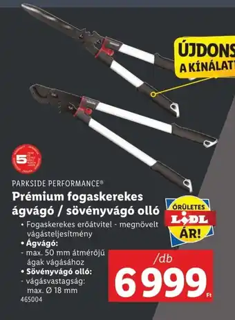 Lidl Parkside performance prémium fogaskerekes ágvágó / sövényvágó olló ajánlat