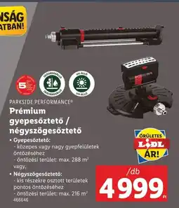 Lidl Parkside performance prémium gyepesőztető / négyszögesőztető ajánlat