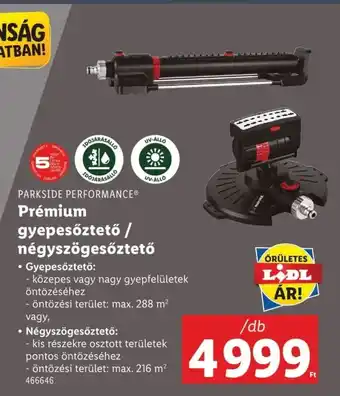 Lidl Parkside performance prémium gyepesőztető / négyszögesőztető ajánlat