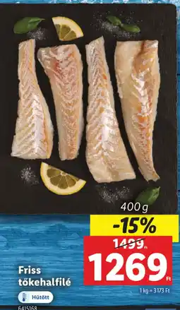 Lidl Friss tőkehalfilé ajánlat