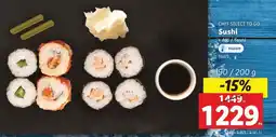 Lidl Chef select to go sushi ajánlat