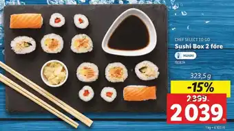 Lidl Chef select to go sushi box 2 före ajánlat