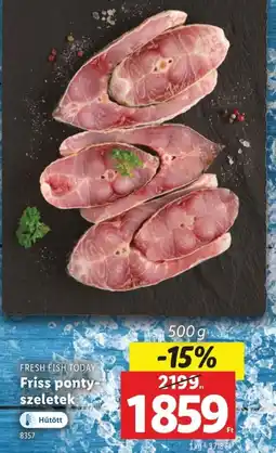 Lidl FRESH FISH TODAY Friss ponty szeletek ajánlat