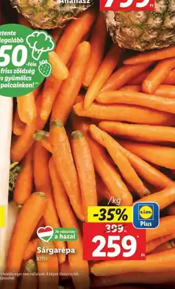 Lidl Sárgarépa ajánlat