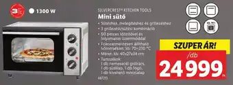 Lidl Silvercrest kitchen tools mini sütő ajánlat