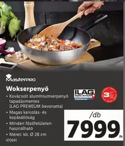 Lidl Masterpro wokserpenyő ajánlat