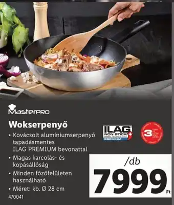 Lidl Masterpro wokserpenyő ajánlat