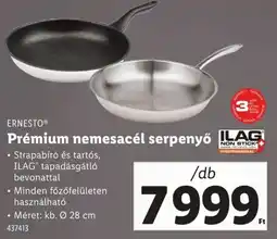 Lidl Ernesto prémium nemesacél serpenyő ajánlat