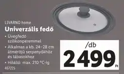 Lidl Livarno home univerzális fedő ajánlat