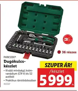 Lidl Parkside dugókulcs- készlet ajánlat