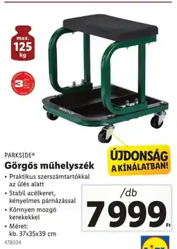 Lidl Parkside görgős műhelyszék ajánlat