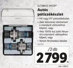 Lidl Ultimate speed autós pótizzókészlet ajánlat