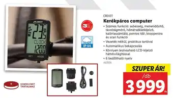 Lidl Crivit kerékpáros computer ajánlat