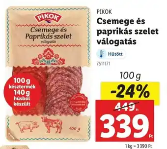 Lidl Pikok csemege és paprikás szelet válogatás ajánlat