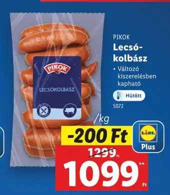 Lidl Pikok lecsó- kolbász ajánlat