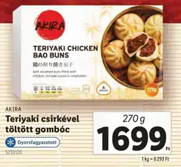 Lidl Akira teriyaki csirkével töltött gombóc ajánlat